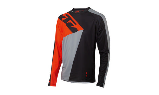 KTM - Factory Enduro Shirt Long Sleeve Black Fire Orange Grey 